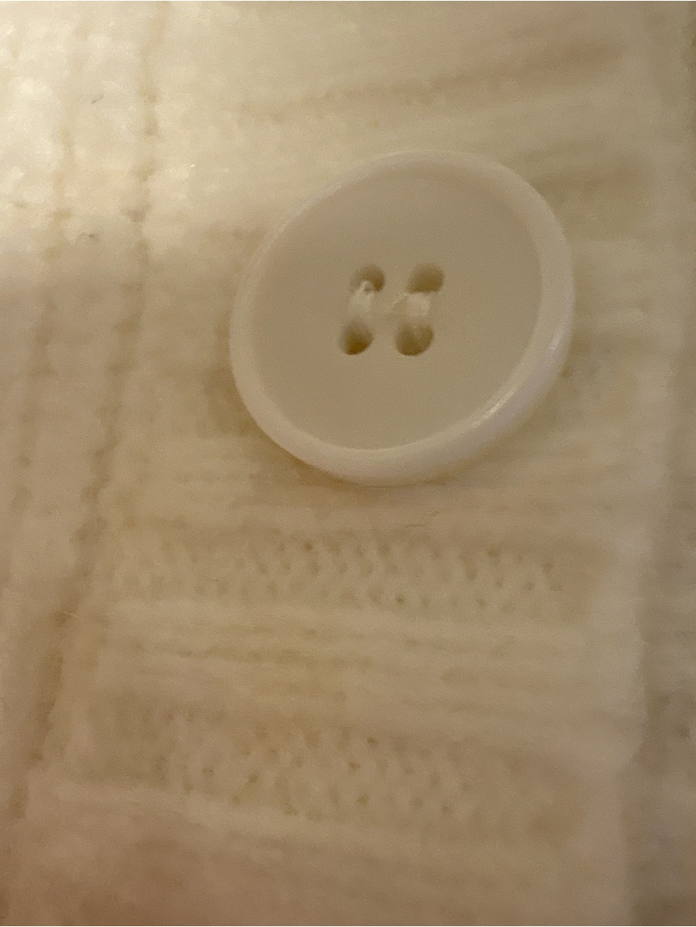 Edikted Cream Ribbed V-Neck Button Cardigan - Picture 3 of 4
